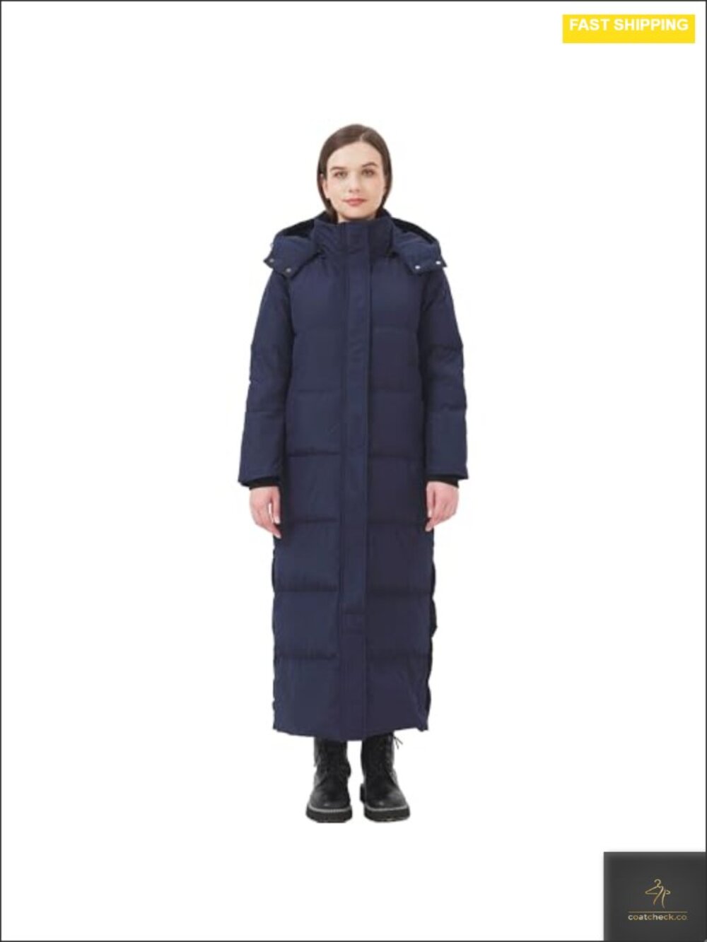 Extra Long Down Puffer Coat 700 Fill Power Thermal Lining Windproof Winter Parka